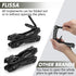FLISSA 16-in-1 Stainless Steel Multi Tool, EDC Multitool with Pocket Knife, Pliers, Belt Clip, Oxford Sheath for Camping