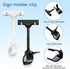 Mlici Sign Clips Merchandise Sign - Plastic Adjustable Clip Sign Holder Stand, 8 Pieces Clip-on Style for Shelf Label