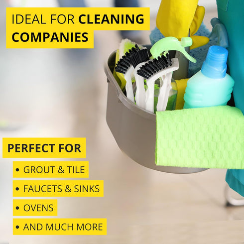 6-Pack Set Grout Cleaner Brush Scrub - Stiff Bristle Scrubbing & Detail Cleaning Brushes for Household Use on Bathtub
