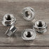 5/16-18 Serrated Flange Nut Hex Lock Nuts, Stainless Steel 304, Bright Finish, Quantity of 40