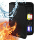 Fireproof and Waterproof Portable Key Case - 32 Key Hooks Zippered Organizer for Hotel Executives and Real Estate