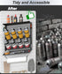 8 2 Spray Paint Can Holder with Paper Towel Holder for Home Garage Organizer, Wall Mount Paint Bottle Tool Utility