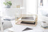 Set 2 BLU MONACO | Paper Tray Stackable Gold Mesh of | Stackable File Trays for Desk Organization | Tiered Desk