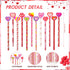 60 Pieces Valentine's Day Pencils Valentines Pencils with Giant Eraser Assortment Valentine's Day Stationery Pencil for Valentine's Party Favors,12 Style(60)