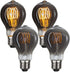 A19 Vintage Edison Filament Light Bulb, Warm White Antique Flexible Spiral, E26 Base, 4 Pack
