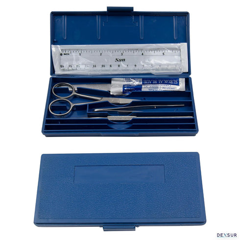 Dissection Kit for Biology Lab & Anatomy - Stainless Steel Scalpel Knife Set for Medical & Veterinary Students, KIT1019-7 Pcs