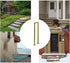 Generic 1.3ft-3.2ft Stair Handrail Railing- U-Shaped Iron Stairway Guardrails, Gold Retro Non-Slip Hand Rails