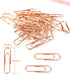 Rose Gold Paper Clips 200 pcs Smooth Finish Steel Wire Paperclips 50mm Medium Size for Document Organizing and Classifying Office Supplies (50mm Rose Gold) by Yalis