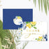 Summer 24 Pack Whaline Blue Lemon Floral Thank You Cards Bulk Watercolor Flower Lemon Thank You Note Card with Stickers