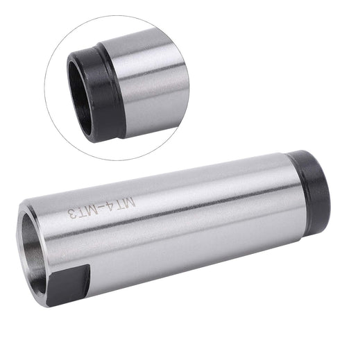 Jeanoko Middle Morse Taper Drill Sleeve, High Speed Steel MT4 to MT3 Reducer for Lathe Milling