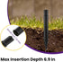 SATUY 10 Pcs Solar Light Ground Stakes Kit, ABS Plastic Ground Stakes & Round Bases with Mounting Screws Replacement