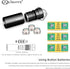 LIGHTFE MINI01 Keychain Flashlight - Mini Keychain Light, Small and Bright (Mini01 Black)