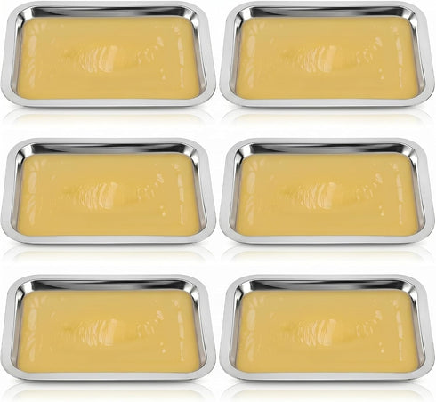 iplusmile 6 Set Dissection Pan with Wax, 10.2" x 7.5" Reusable Thicken