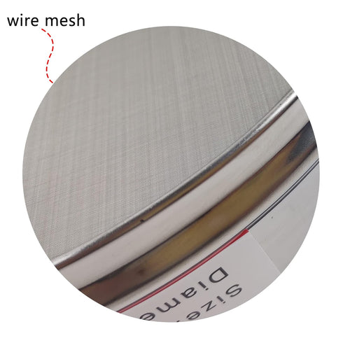 LABALPHA 150 Mesh Lab Sieves, 8'' Diameter, 304 Stainless Steel Wire Cloth, 150 Mesh Test Sieve