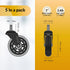 Set of 5 Replacement Chair Caster Wheels, Clear - NOT Compatible with IKEA Chairs