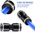 Hotop Push to Connect Fittings Air Line Kit, 60 Pieces Quick Release Connectors, 15 Splitters, 15 Elbows, 15 Tee