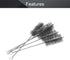 2.0-inch 12-inch 5PCs Utoolmart Steel Wire Cleaning Brush - Spiral Power Brush, Diameter Length