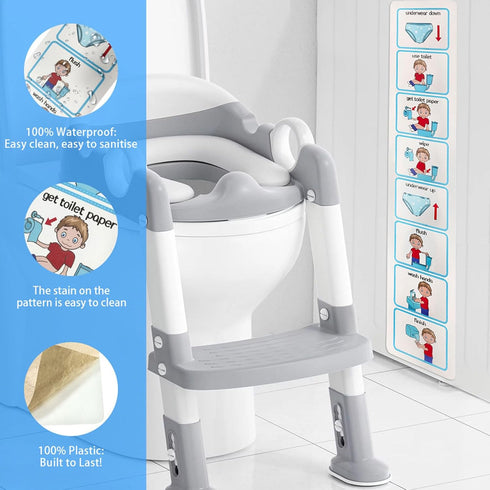 Fockety Potty Training Visual Schedule, ASD Toilet Schedule Teach Kids to Use Toilet, Special Education Classroom
