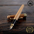 MONAGGIO Bamboo Fountain Pen, Luxury Wood with Refillable Converter, Fine Calligraphy Pen