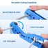 Cable Matters 2-Pack Wire Strippers in Blue, 8-16 AWG, Adjustable Blade, Precision Tool for Large Wires, Includes Cutter