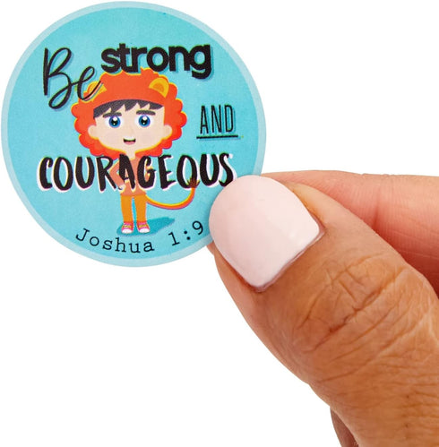 Juvale Bible Verse Sticker Roll, 1.5 in Multicolor Round Christian Stickers for Kids, 1000 Scripture Decals