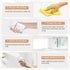 VERNY Portable Wall Paint Tool - for Effortless Cleaning & Pristine Walls, Small Roller Brush Repair Kit, Water-Based, Low VOC & Non-Toxic, Ready to Use, Elevate Home Aesthetics (White)