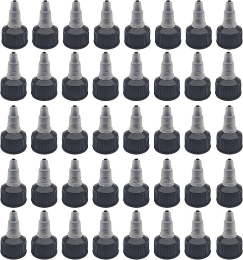Wzttdm 40 Pcs 24/410 Natural Twist Bottle Caps - Squeeze Bottle Replacement Caps