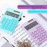 Basic Calculator, Cute Pocket Size Mini Desktop Calculators for School, Office, Home (Purple)
