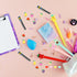 Chinco 24 Pieces Cute Mechanical Pencils with Fruit Erasers, Refills, and Fun Toppers for Girls, Kids, Students (0.5 mm)