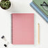 Paper Junkie 5 Pack Spiral Journal, Small Notebooks Bulk, 6" x 8", 120 Lined Pages, 5 Colors Kraft Paper Covers