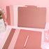 Whaline 24 Pack Dusty Pink File Folders, Letter Size, 4 Colors Gradient Pink with 1/3 Cut Tab
