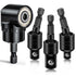 Flexible Drill Bit Extension Set with Right Angle Drill Attachment, 360 Rotatable Socket Adapter Sets