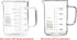 Labnique Glass Beaker with Handle, Beaker Mug with Pouring Spout, Double Graduated, 1000ml (33.8 oz / 4.2 cups)