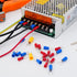 Terminal Block 2 Pack - 4 Circuits 20-30A 200v-450v Dual Row Screw Terminals + 16 PCS Heat Shrink Connectors