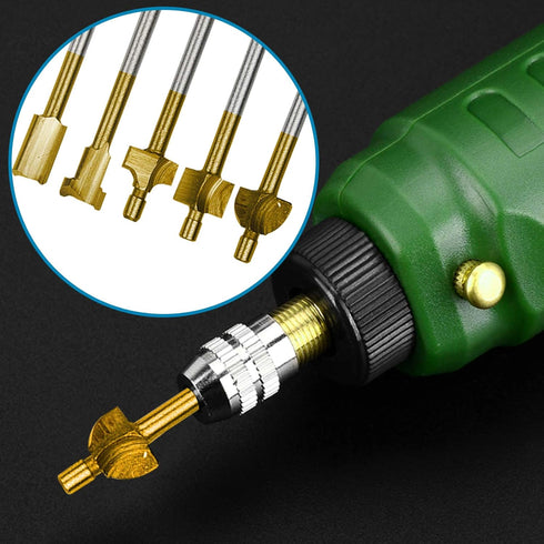 10Pcs HSS Router Carbide Engraving Bits & 10Pcs Router Bit with 1/8"(3mm) Shank for DIY Woodworking, Carving, Engraving