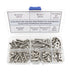 #8-32 UNC Stainless Steel Phillips Pan Head Machine Screws Nuts Flat Washers Assortment Kit