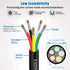 20awg 0.5mm 20 Feet Electrical Wire 5 Core Extension Cable UL2464 DC 5V/12V/24V/300V Tinned Copper Wire