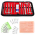 Suture Practice Kit for Medical Students, Large Silicone Pad 14 Pre-Cut Wounds,