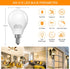 A15 Bulb 60Watt 3000K E12 Bulb, 600LM, Non-Dimmable, A15 Bulb 6 Pack MorningLight LED Equivalent Soft White, Small Base