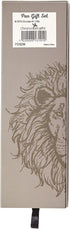 Christian Art Gifts Medium Ballpoint Black Ink Pen in Box for Men: Strong & Courageous - Joshua 1:9 Inspirational