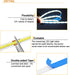XINGZHI 5V 3.28FT, 3Key USB LED Strip Lights COB LED Light Strip White, Short LED Strip Light, Flexible Bright
