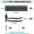 6 450lb, 48inch EVERHANGER Garage Tool Storage Organizer, Wall Mount Garden Tool Rack Organization, Heavy Duty Folding