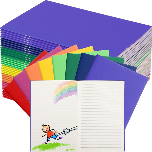 Gueevin 8 Pcs Blank Notebooks for Kids to Write Stories, Bulk Notebooks Journals for Students, 5.5" x 8.3" (Stylish