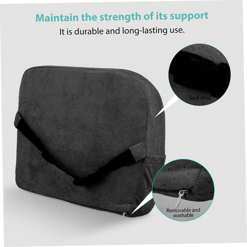 Portable Memory Foam Back Support Pillow for Bed Rest