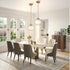 Shade,6.29" 1Light Pendant Lights Kitchen Island,Farmhouse Gold Pendant Light with Clear Glass Globe Glass Pendant