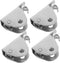 Cabilock 4pcs Stainless Steel Gas Lift Cylinder for Barber Chair Salon Equipment