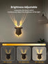 Dimmable Deer Night Light with Remote Control, Rechargeable Antler Lamp, Deer Wall Light, Deer Sconce Gifts for Women