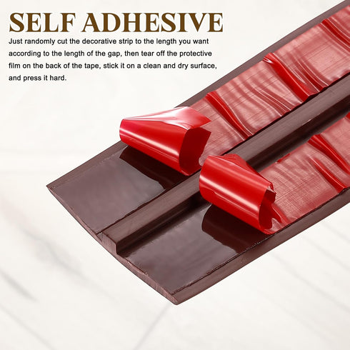 6.56 1.97" uxcell T-Molding Transition Strips, ft x (L x W) PVC Floor Flat Divider Strip Self Adhesive Vinyl Flooring