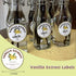 SMARSTICKER 2 inch Vanilla Extract Labels, Round Circle Gloss White Labels for Homemade Vanilla Bottles (250pcs)