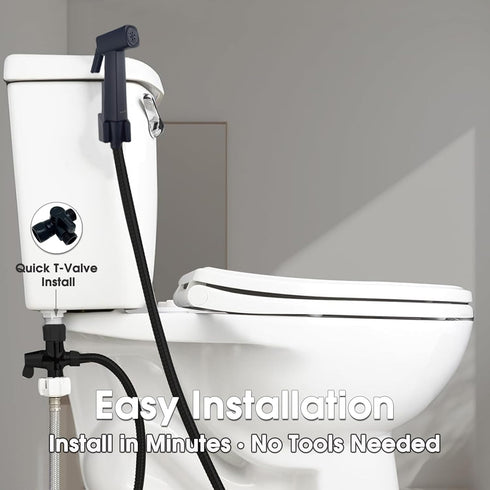 Set, Handheld Bidet Sprayer for Toilet, Lockable Push Button, High Pressure Bathroom Sprayer, Cloth Diaper & Personal